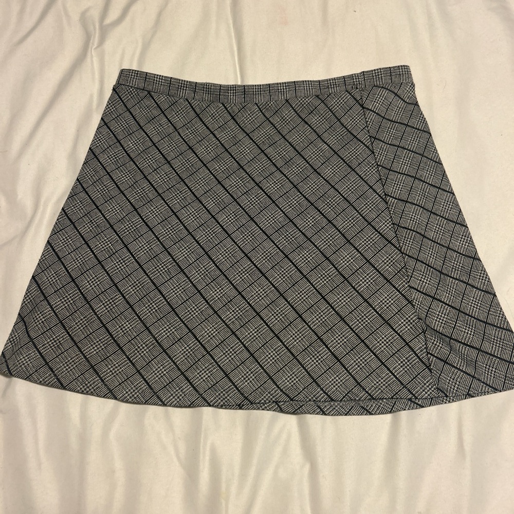 Classic Gray Plaid Women's Skirt